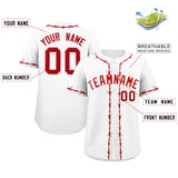 Custom Thorns Ribbed Classic Style Baseball Jersey Personalized Team Name Number Logo Training Shirt