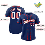 Custom Thorns Ribbed Classic Style Personalzied Team Name Number Logo Baseball Jersey Button Down Shirt
