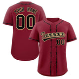 Custom Thorns Ribbed Classic Style Personalzied Team Name Number Logo Baseball Jersey Hip Hop Jersey