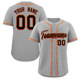 Custom Thorns Ribbed Classic Style Add Team Name Number Logo Baseball Jersey Hip Hop Sportswear