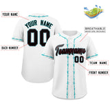 Custom Thorns Ribbed Classic Style Add Team Name Number Logo Baseball Jersey Hip Hop T-shirt