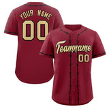 Custom Thorns Ribbed Classic Style Add Team Name Number Logo Baseball Jersey Hip Hop T-shirt