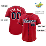 Custom Thorns Ribbed Classic Style Add Team Name Number Logo Baseball Jersey Hip Hop T-shirt