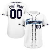 Custom Thorns Ribbed Classic Style Add Team Name Number Logo Baseball Game Training Shirt