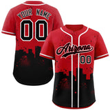 Custom Baseball Jersey Graffiti Pattern City Nightscape Baseball Shirt For Men Women Youth