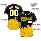 Custom Baseball Jersey Graffiti Pattern City Nightscape Baseball Sportwear For Men Women Youth