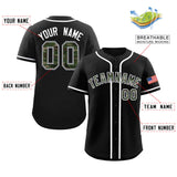 Custom Camo Font Baseball Jersey Personalized Print Team Name/Numbers Button Down Shirts for Men/Kids