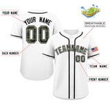 Custom Camo Font Baseball Jersey Personalized Print Team Name/Numbers Button Down Shirts for Men/Kids