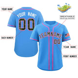 Custom Camo Font Baseball Jersey Personalized Print Team Name/Numbers Button Down Shirts for Men/Kids Outdoors