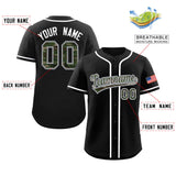 Custom Camo Font Baseball Jersey Personalized Print Team Name/Numbers Button Down Fashion Shirts