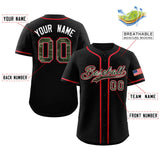 Custom Baseball Jersey Personalized Camo Font Print Team Name/Numbers Button Down Fashion Shirts