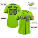 Custom Baseball Jersey Personalized Camo Font Print Team Name/Numbers Button Down Shirts Colorful