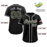 Custom Baseball Jersey Personalized Camo Font Print Team Name/Numbers Button Down Shirts Training T-shirts