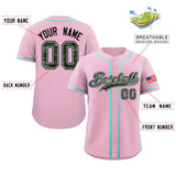 Custom Baseball Jersey Personalized Camo Font Print Team Name/Numbers Button Down Shirts Unisex Tops