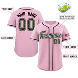 Custom Baseball Jersey Personalized Camo Font Print Team Name Numbers Shirts Colorful