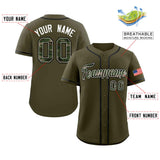 Custom Baseball Jersey Personalized Camo Font Print Team Name Numbers Shirts Training T shirts