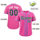 Custom Baseball Jersey Personalized Camo Font Print Team Name Numbers Shirts Unisex Tops