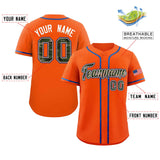 Custom Baseball Jersey Personalized Camo Font Print Team Name Numbers Shirts Unisex Tops