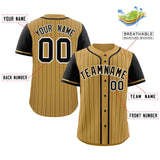 Custom Stripe Fashion Raglan Sleeves Baseball Jersey Design Name Number Logo Mesh Jersey