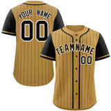 Custom Stripe Fashion Raglan Sleeves Baseball Jersey Design Name Number Logo Mesh Jersey