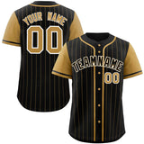 Custom Stripe Fashion Raglan Sleeves Baseball Jersey Design Name Number Logo Mesh Jersey