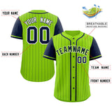 Custom Stripe Fashion Raglan Sleeves Baseball Jersey Design Name Number Logo Mesh Jersey