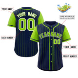 Custom Stripe Fashion Raglan Sleeves Baseball Jersey Design Name Number Logo Mesh Jersey