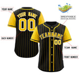 Custom Stripe Fashion Raglan Sleeves Baseball Jersey Design Name Number Logo Mesh Jersey