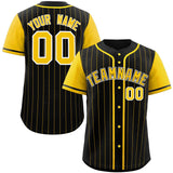 Custom Stripe Fashion Raglan Sleeves Baseball Jersey Design Name Number Logo Mesh Jersey