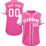 Custom Stripe Fashion Raglan Sleeves Baseball Jersey Design Name Number Logo Mesh Jersey