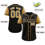 Custom Raglan Sleeves Stripe Casual Baseball Jersey Design Name Number Logo Mesh Baseball Shirt