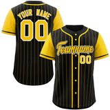 Custom Raglan Sleeves Stripe Casual Baseball Jersey Design Name Number Logo Mesh Baseball Shirt