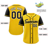 Custom Raglan Sleeves Stripe Casual Baseball Jersey Design Name Number Logo Mesh Baseball Shirt