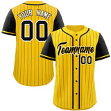 Custom Raglan Sleeves Stripe Casual Baseball Jersey Design Name Number Logo Mesh Baseball Shirt