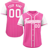 Custom Raglan Sleeves Stripe Casual Baseball Jersey Design Name Number Logo Mesh Baseball Shirt