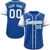 Custom Raglan Sleeves Stripe Casual Baseball Jersey Design Name Number Logo Hip Hop Baseball Shirt