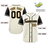 Custom Raglan Sleeves Stripe Casual Baseball Jersey Design Name Number Logo Hip Hop Baseball Shirt