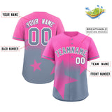 Custom Gradient Star Graffiti Pattern Printed/Stitched Outdoor Softball Training Shirt Baseball Jersey