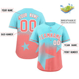 Custom Gradient Star Graffiti Pattern Printed/Stitched Outdoor Softball Training Shirt Baseball Jersey