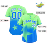 Custom Gradient Star Graffiti Pattern Printed/Stitched Outdoor Softball Training Shirt Baseball Jersey