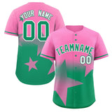 Custom Gradient Star Graffiti Pattern Printed/Stitched Outdoor Softball Training Shirt Baseball Jersey