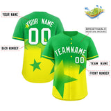 Custom Gradient Star Graffiti Pattern Printed/Stitched Outdoor Softball Training Baseball Jersey