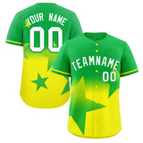 Custom Gradient Star Graffiti Pattern Printed/Stitched Outdoor Softball Training Baseball Jersey