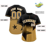 Custom Gradient Star Graffiti Pattern Printed/Stitched Outdoor Softball Training Baseball Jersey