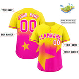 Custom Gradient Star Graffiti Pattern Printed/Stitched Outdoor Softball Training Baseball Jersey