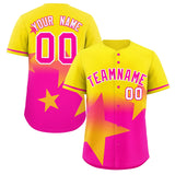 Custom Gradient Star Graffiti Pattern Printed/Stitched Outdoor Softball Training Baseball Jersey