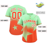 Custom Gradient Star Graffiti Pattern Printed/Stitched Outdoor Training Hip Hop Baseball Jersey