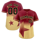 Custom Gradient Star Graffiti Pattern Printed/Stitched Outdoor Training Hip Hop Baseball Jersey