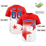 Custom Gradient Star Graffiti Pattern Printed/Stitched Outdoor Training Hip Hop Baseball Jersey