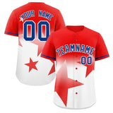 Custom Gradient Star Graffiti Pattern Printed/Stitched Outdoor Training Hip Hop Baseball Jersey